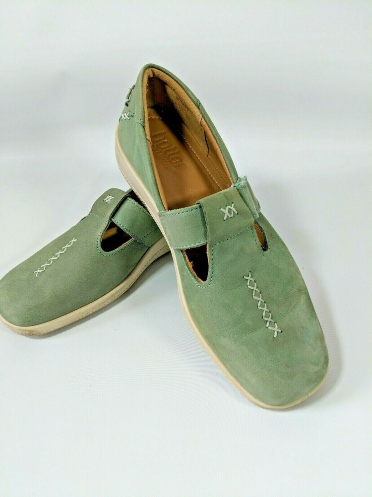 Hotter Comfort Concept Women's Leather  Shoes Style Sunset Sz. 5 Teal  Green 💚